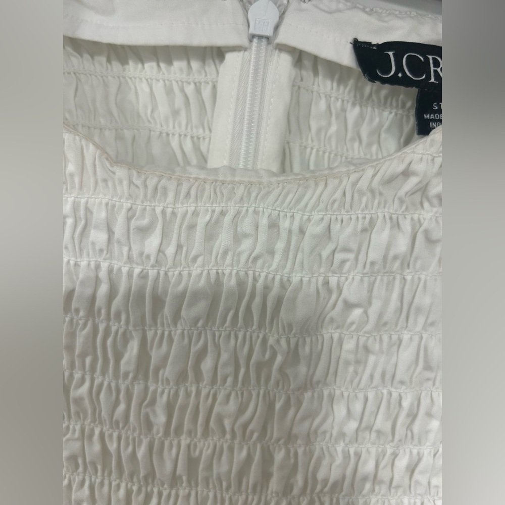 J. Crew White Meadow Dress in Cotton Poplin - Picture 5 of 9